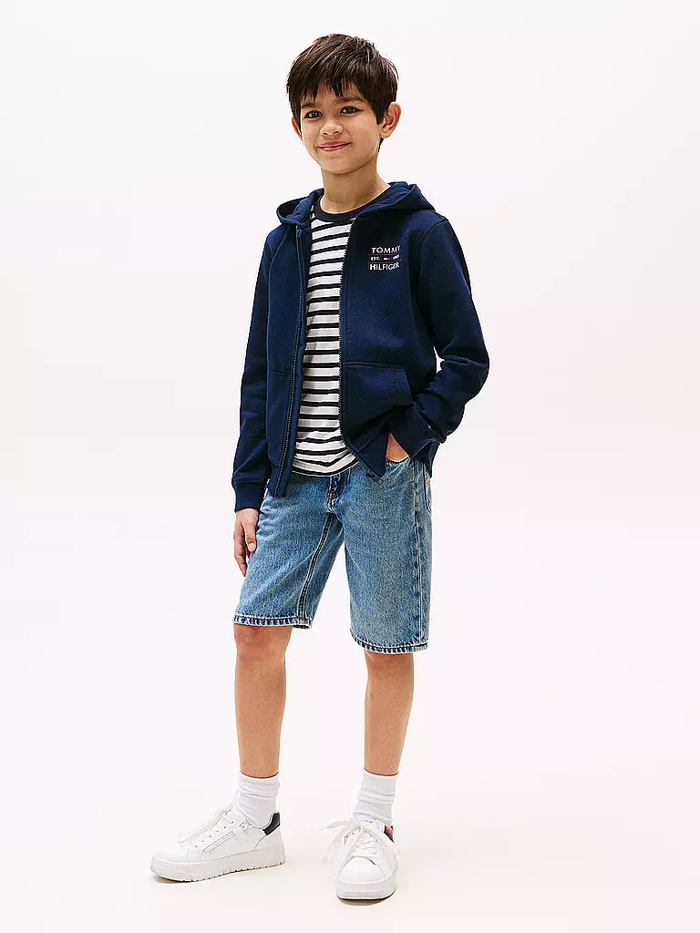 TOMMY HILFIGER | Felpa con cappuccio da ragazzo | Blu scuro