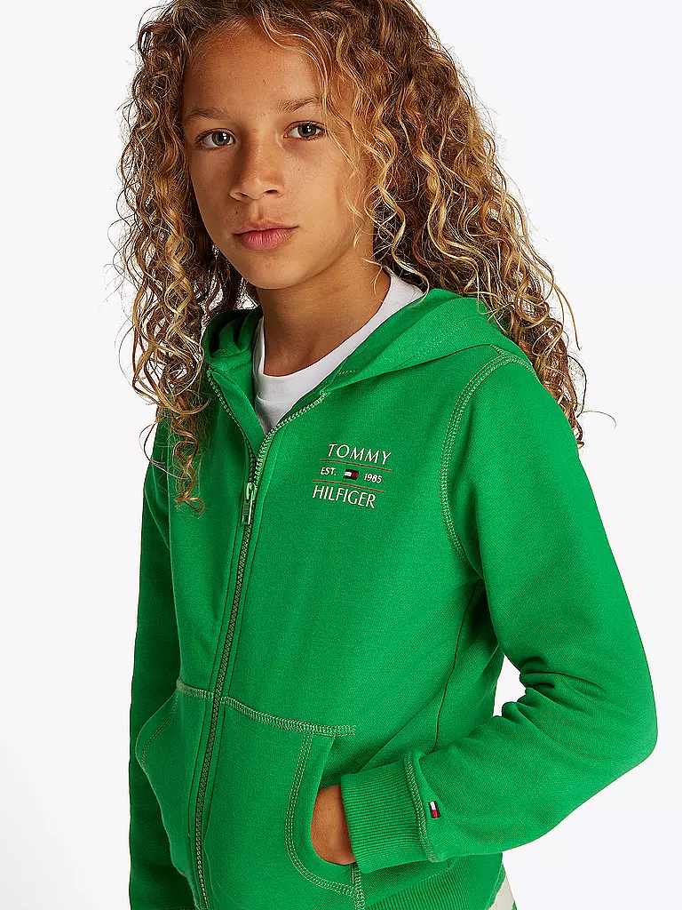 TOMMY HILFIGER | Felpa con cappuccio da ragazzo | Verde