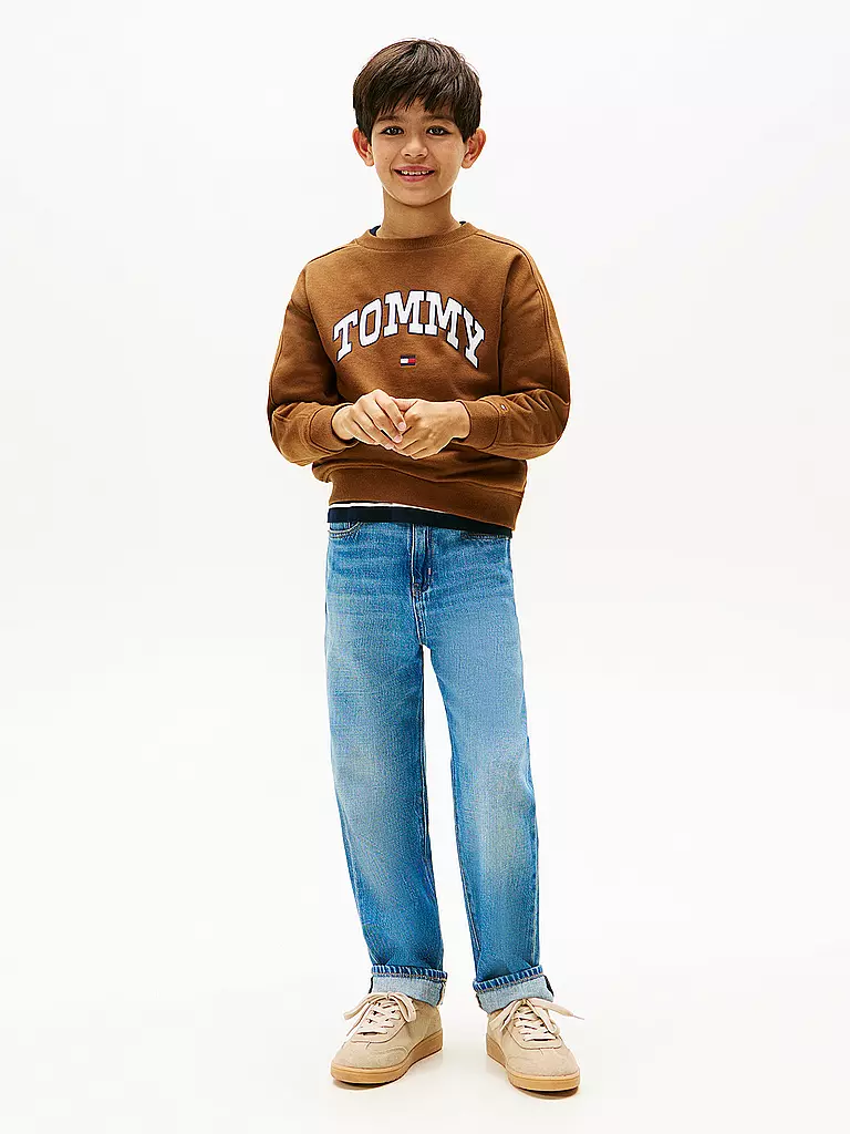 TOMMY HILFIGER | Felpa da ragazzo | Marrone