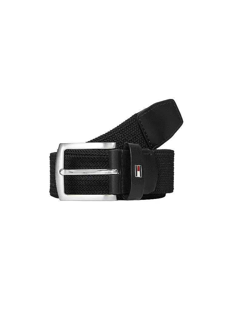 TOMMY HILFIGER | Gürtel DENTON ELASTIC  | Nero