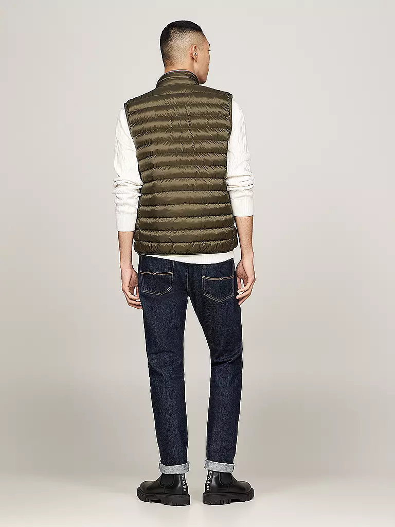 TOMMY HILFIGER | Gilet trapuntato | Oliva