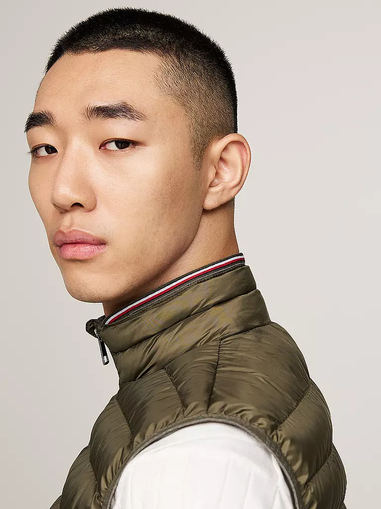TOMMY HILFIGER | Gilet trapuntato | Oliva
