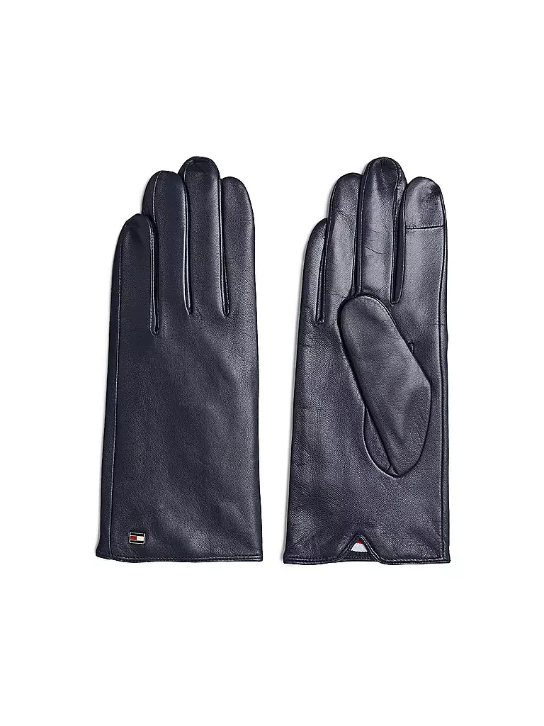 TOMMY HILFIGER | Guanti in pelle | Blu scuro