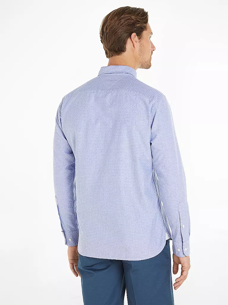 TOMMY HILFIGER | Hemd Regular Fit DOBBY | Blu chiaro