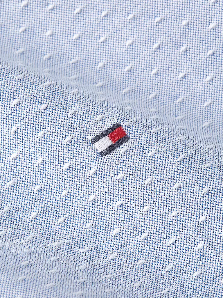 TOMMY HILFIGER | Hemd Regular Fit DOBBY | Blu chiaro