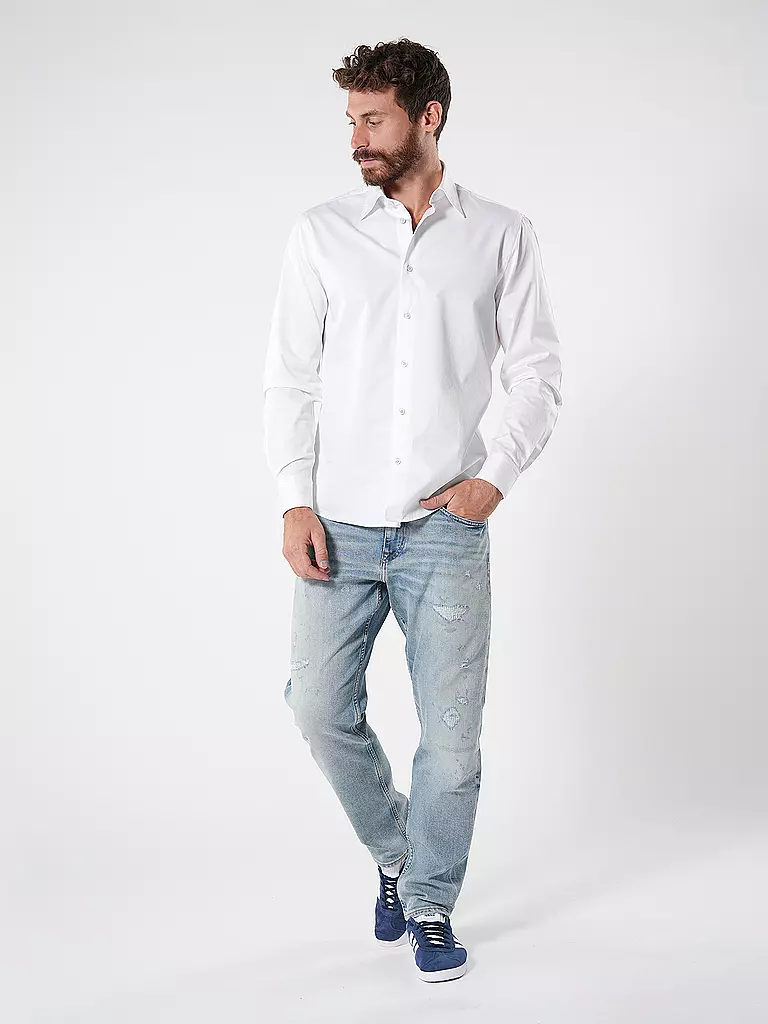 TOMMY HILFIGER | Hemd Slim Fit  | Bianco