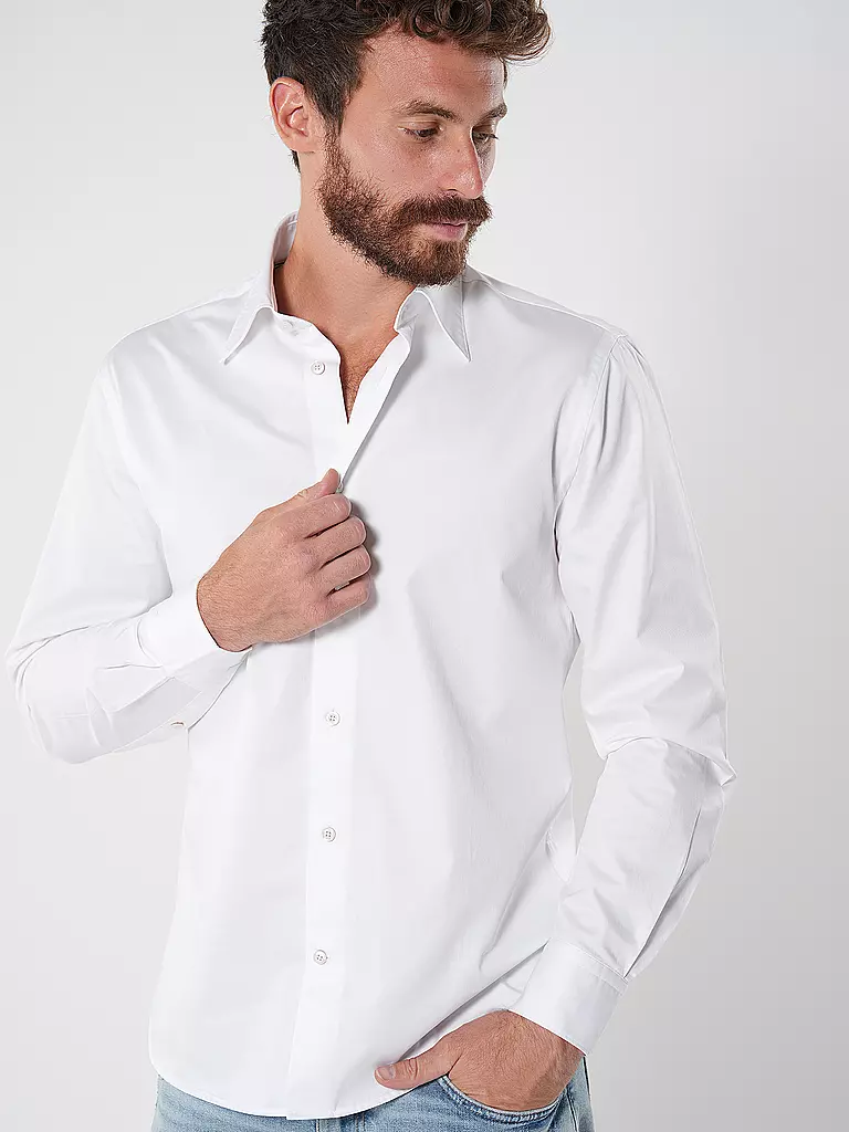 TOMMY HILFIGER | Hemd Slim Fit  | Bianco