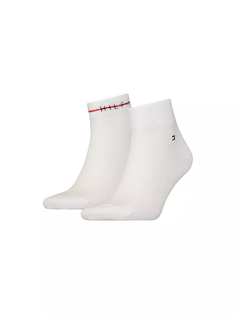 TOMMY HILFIGER | Herren Socken 2er Pkg white  | Bianco