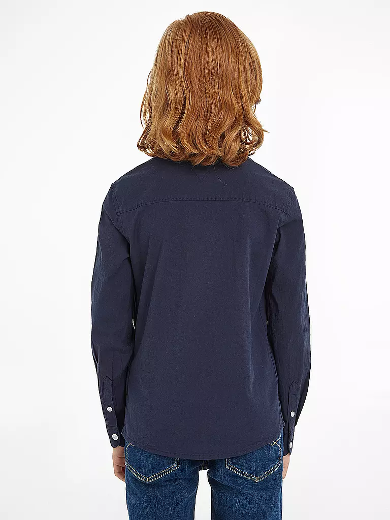 TOMMY HILFIGER | Jungen Hemd Slim Fit | Blu