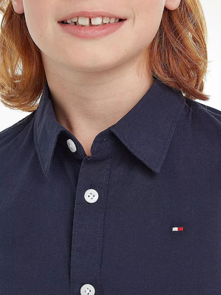 TOMMY HILFIGER | Jungen Hemd Slim Fit | Blu