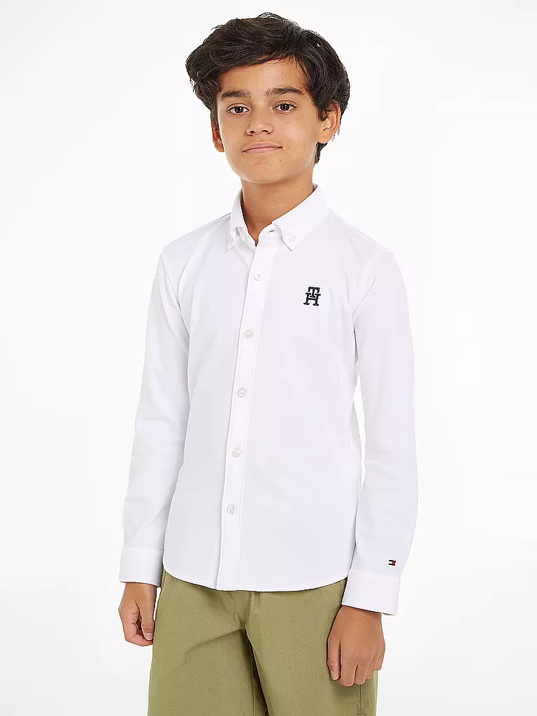 TOMMY HILFIGER | Jungen Hemd | Bianco
