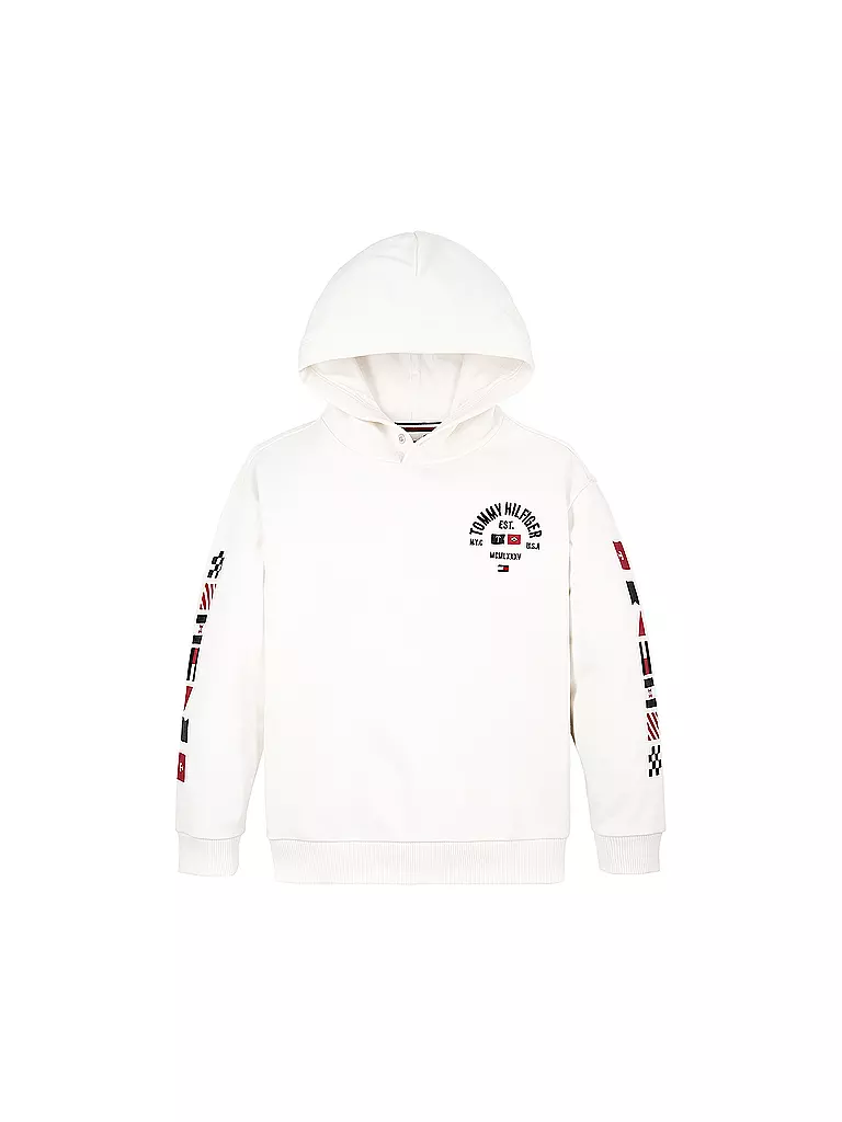 TOMMY HILFIGER | Jungen Hoodie | Bianco