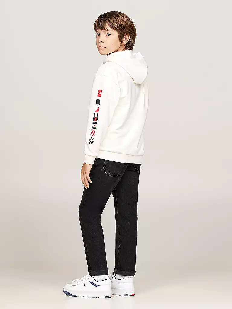TOMMY HILFIGER | Jungen Hoodie | Bianco