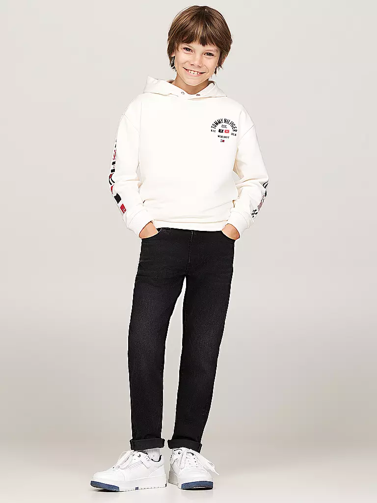 TOMMY HILFIGER | Jungen Jeans Straight Fit  | Nero