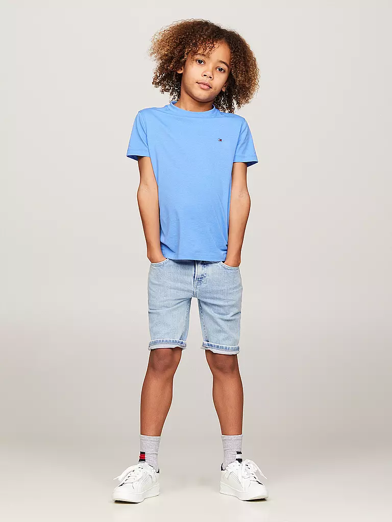 TOMMY HILFIGER | Jungen Jeansshorts  | Blu chiaro