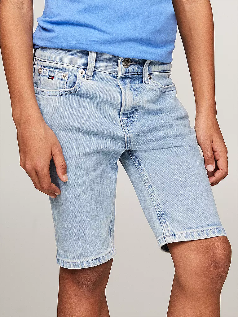 TOMMY HILFIGER | Jungen Jeansshorts  | Blu chiaro