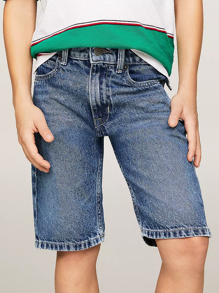 TOMMY HILFIGER | Jungen Jeansshorts Straight Fit | Blu