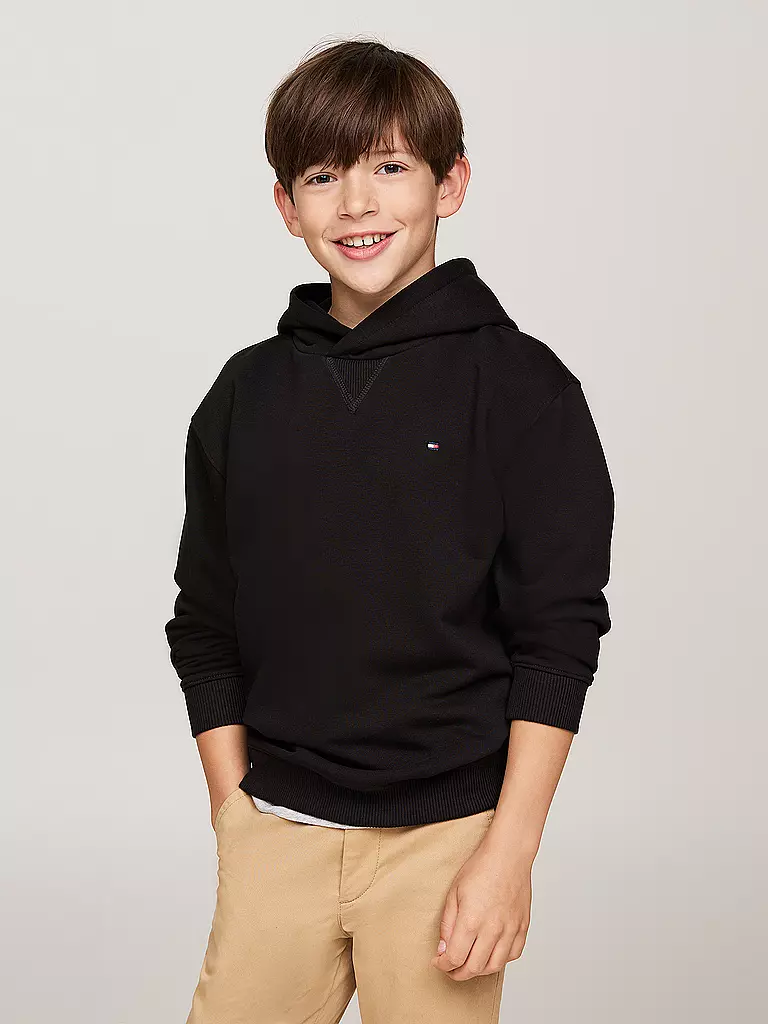TOMMY HILFIGER | Jungen Kapuzensweater - Hoodie  | Nero