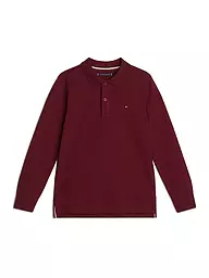 TOMMY HILFIGER | Jungen Poloshirt | Rosso scuro