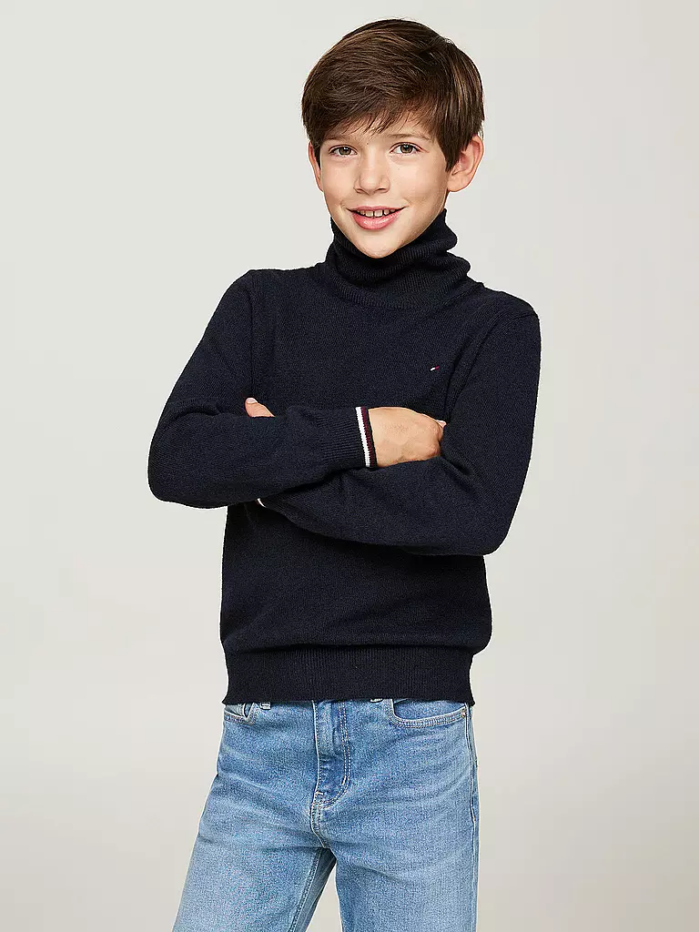 TOMMY HILFIGER | Jungen Pullover | Blu scuro