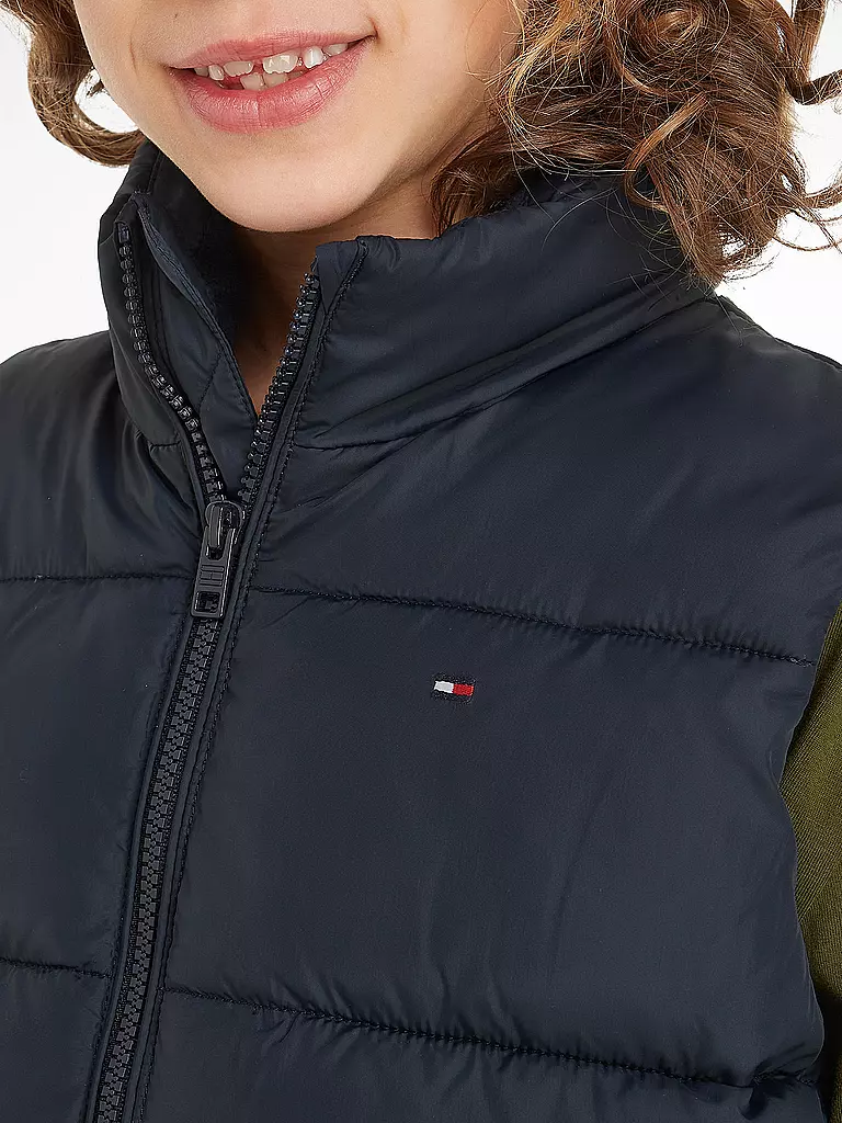 TOMMY HILFIGER | Jungen Steppgilet | Blu scuro