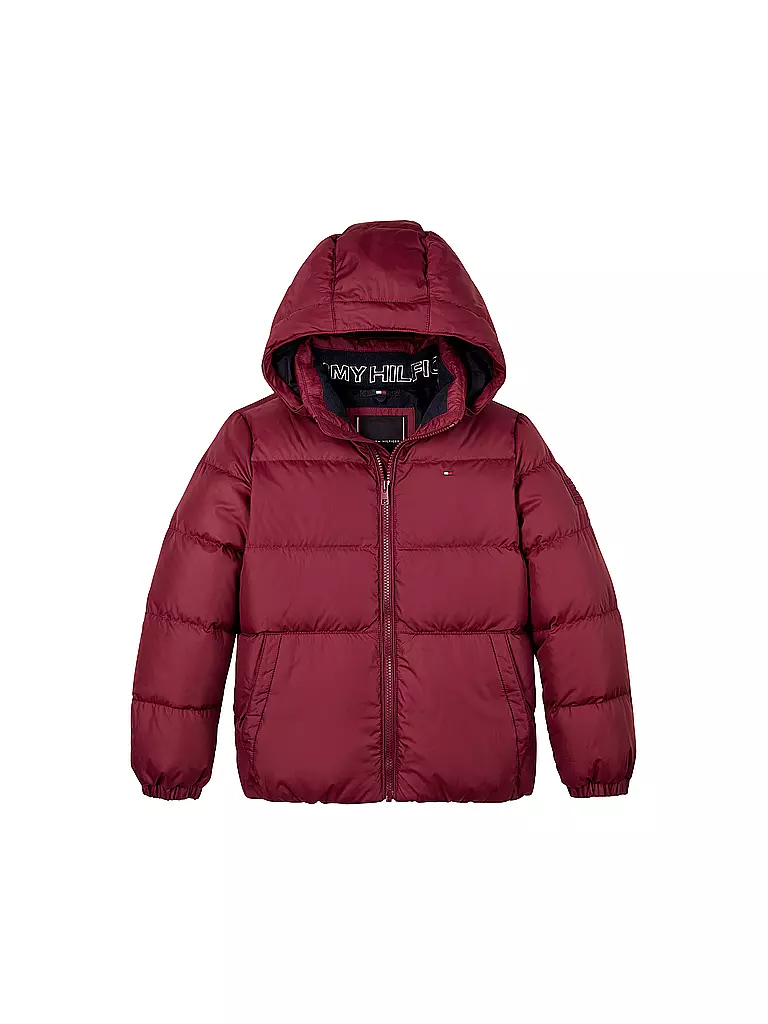 TOMMY HILFIGER | Jungen Steppjacke | Rosso scuro