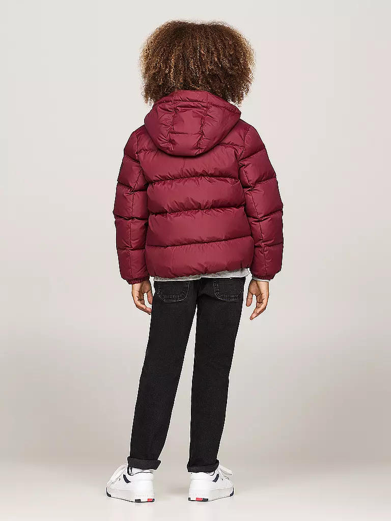 TOMMY HILFIGER | Jungen Steppjacke | Rosso scuro