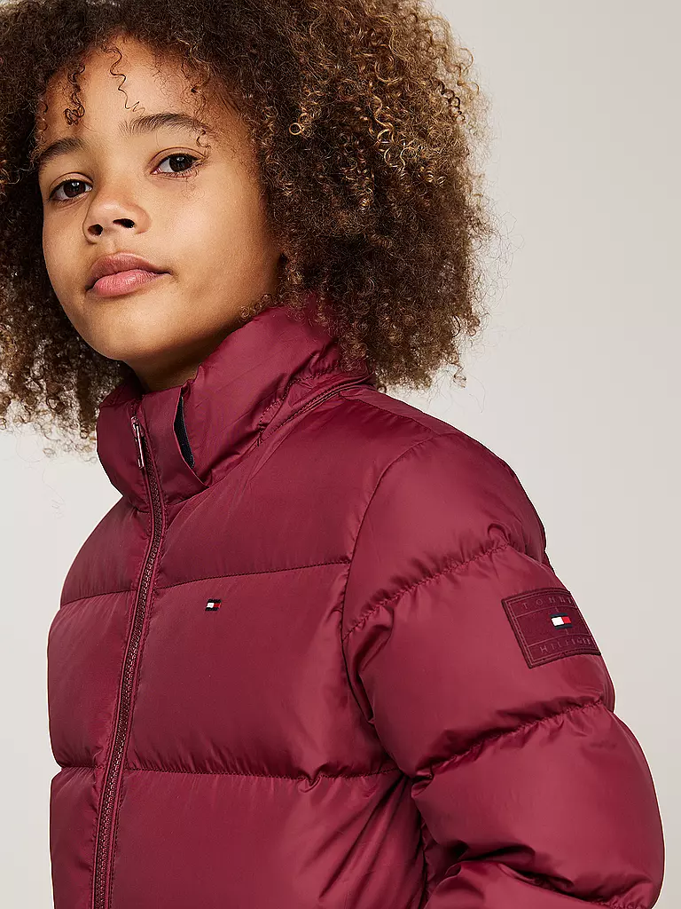 TOMMY HILFIGER | Jungen Steppjacke | Rosso scuro