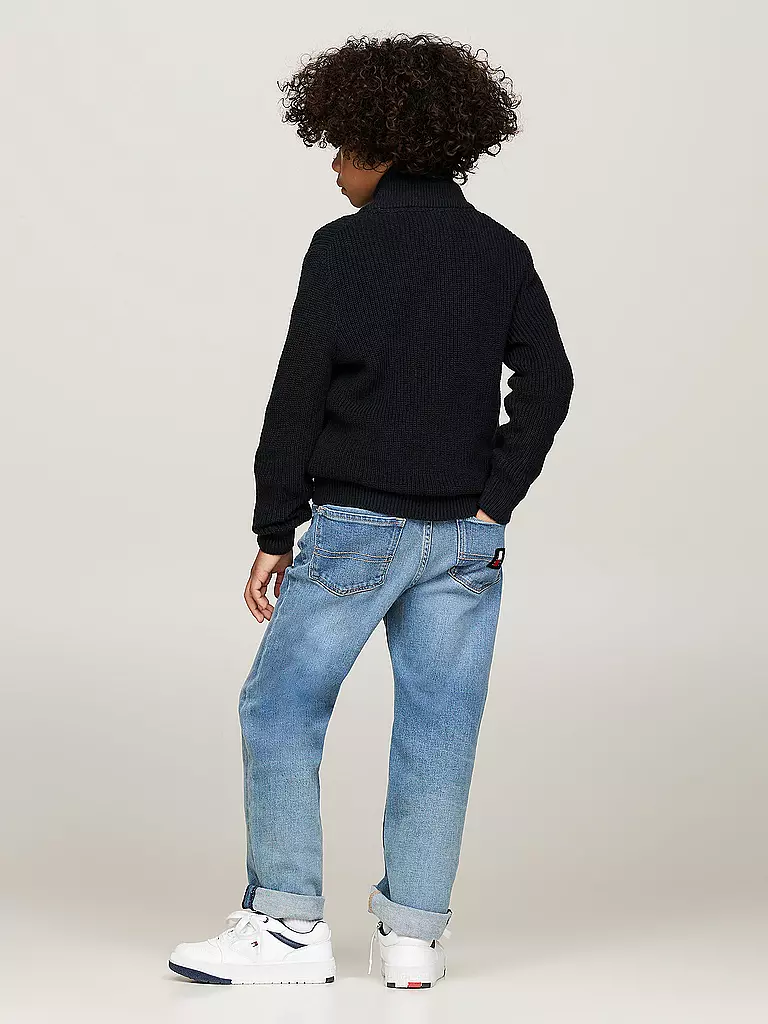 TOMMY HILFIGER | Jungen Strickjacke | Blu scuro