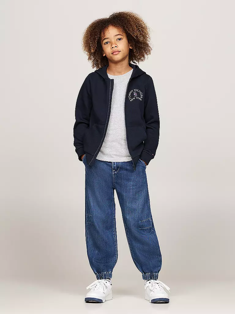 TOMMY HILFIGER | Jungen Sweatjacke | Blu scuro