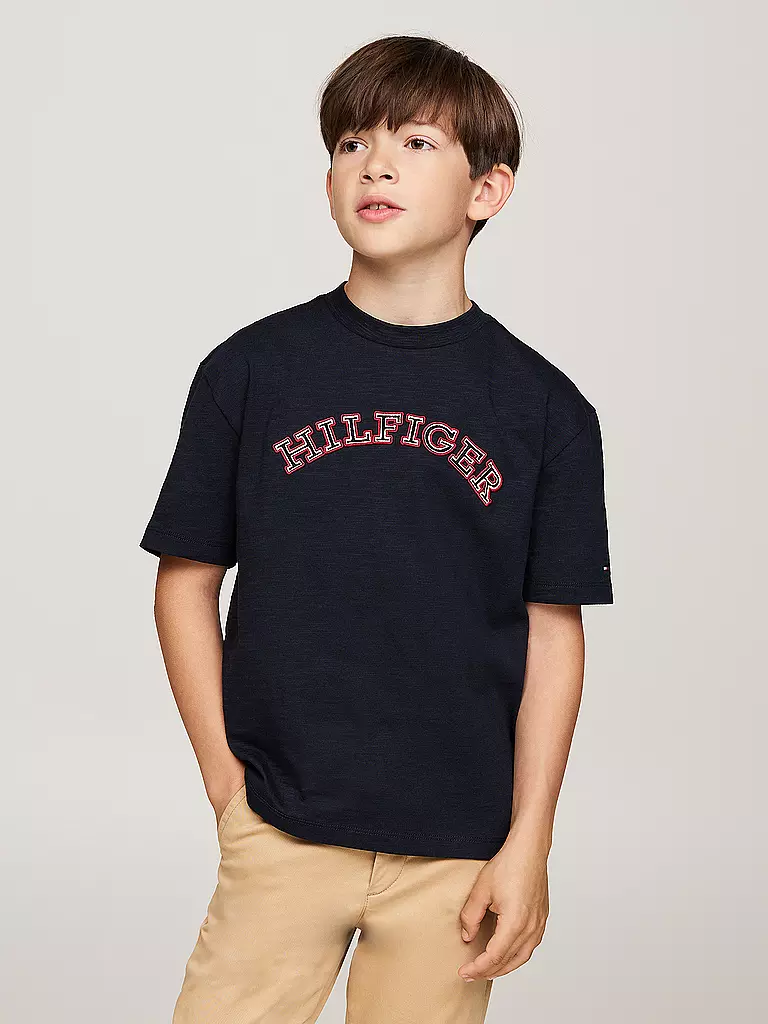 TOMMY HILFIGER | Jungen T-Shirt | Blu scuro