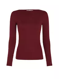 TOMMY HILFIGER | Langarmshirt | Rosso scuro