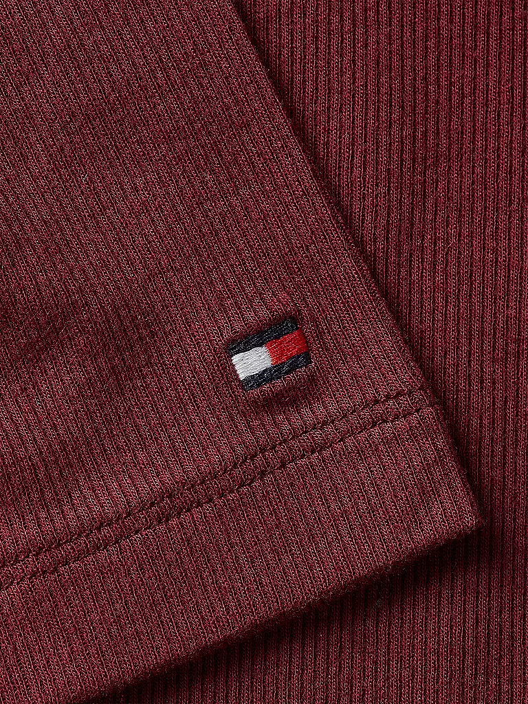 TOMMY HILFIGER | Langarmshirt | Rosso scuro