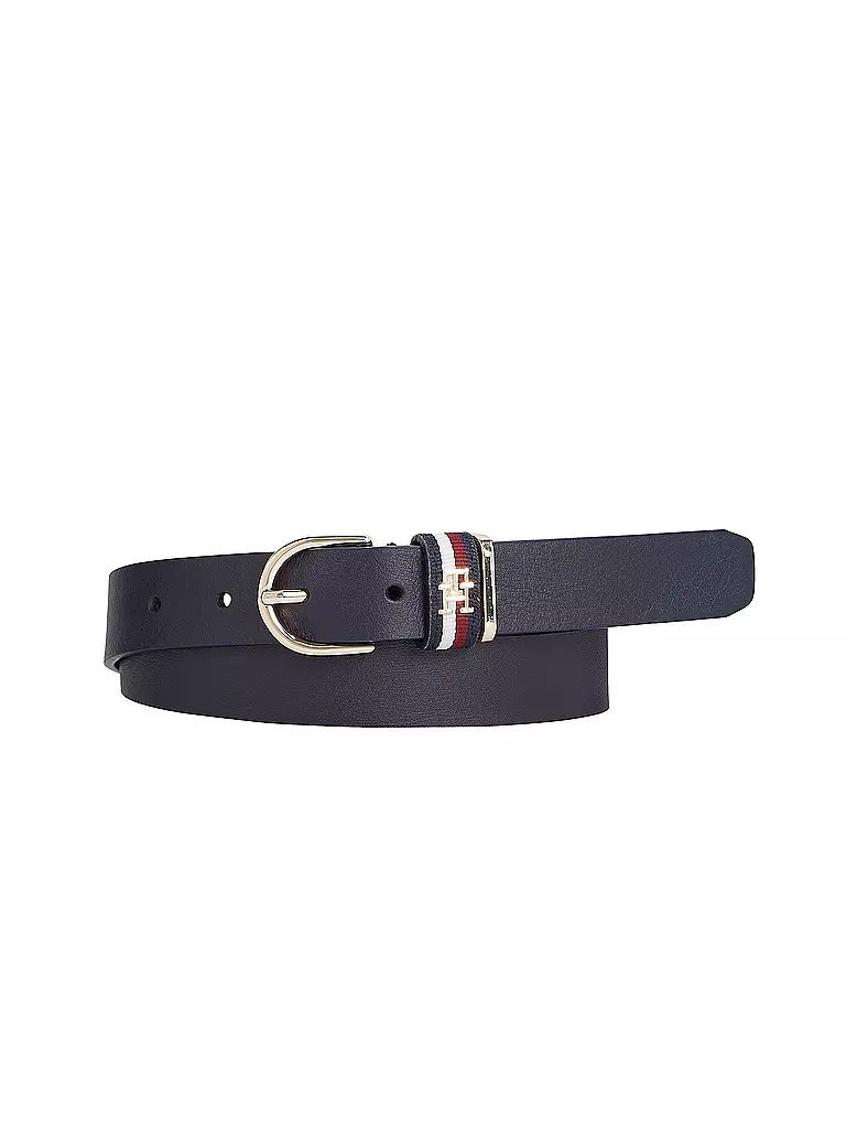 TOMMY HILFIGER | Ledergürtel | Blu scuro
