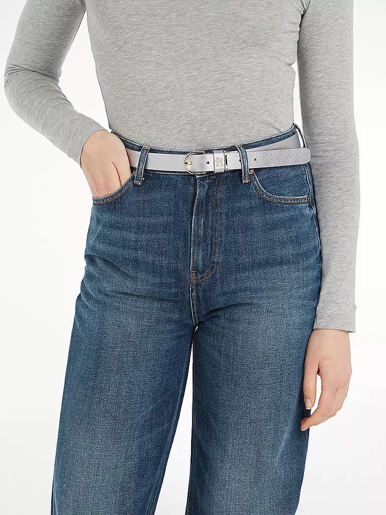TOMMY HILFIGER | Ledergürtel | Argento