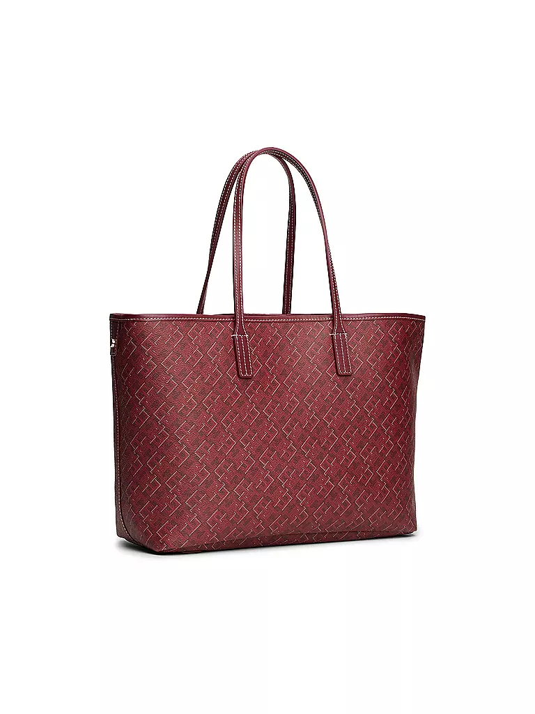 TOMMY HILFIGER | Ledertasche - Shopper TH MONOPLAY LEATHER TOTE | Rosso