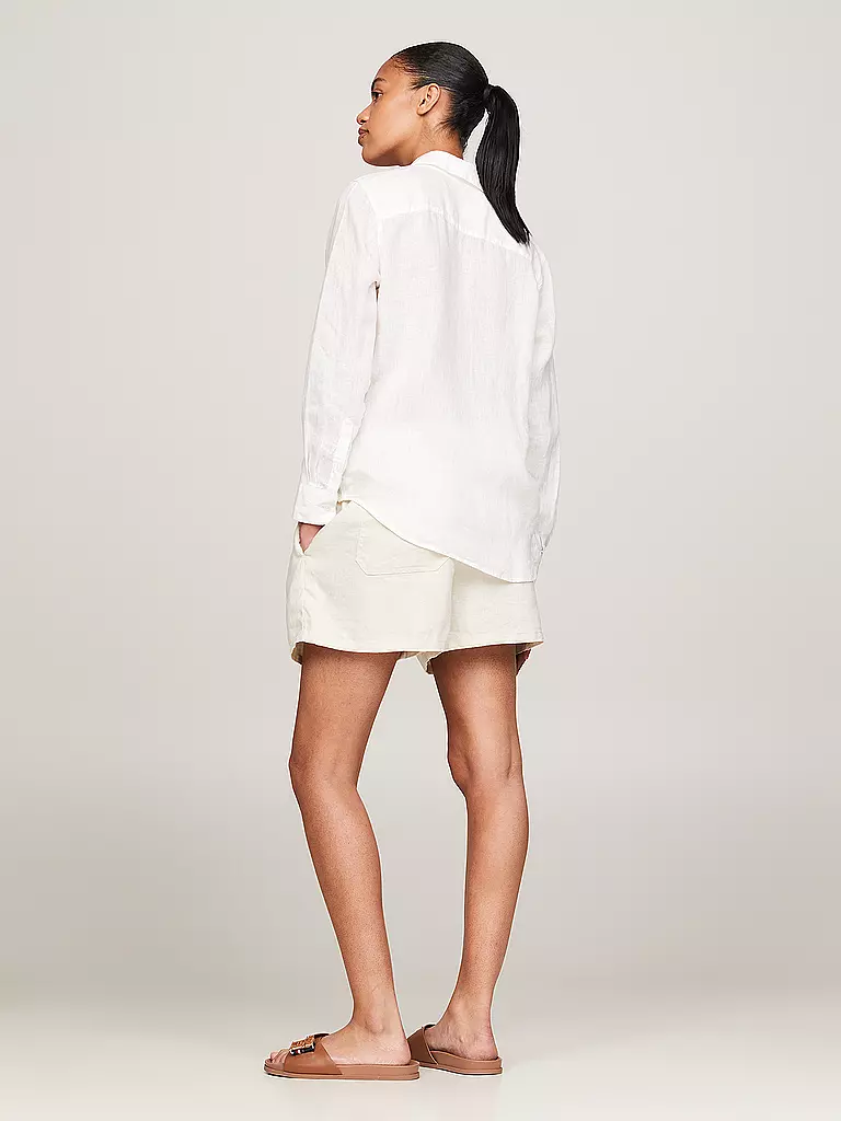 TOMMY HILFIGER | Leinenbluse | Bianco