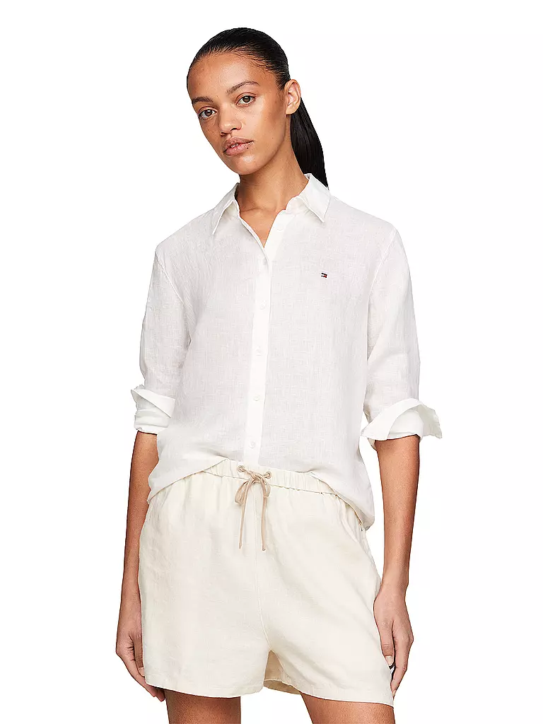TOMMY HILFIGER | Leinenbluse | Bianco