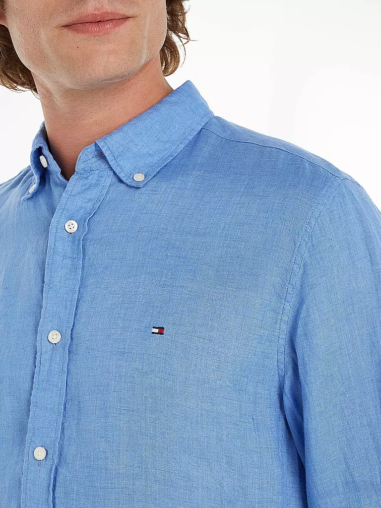 TOMMY HILFIGER | Leinenhemd  | Blu chiaro