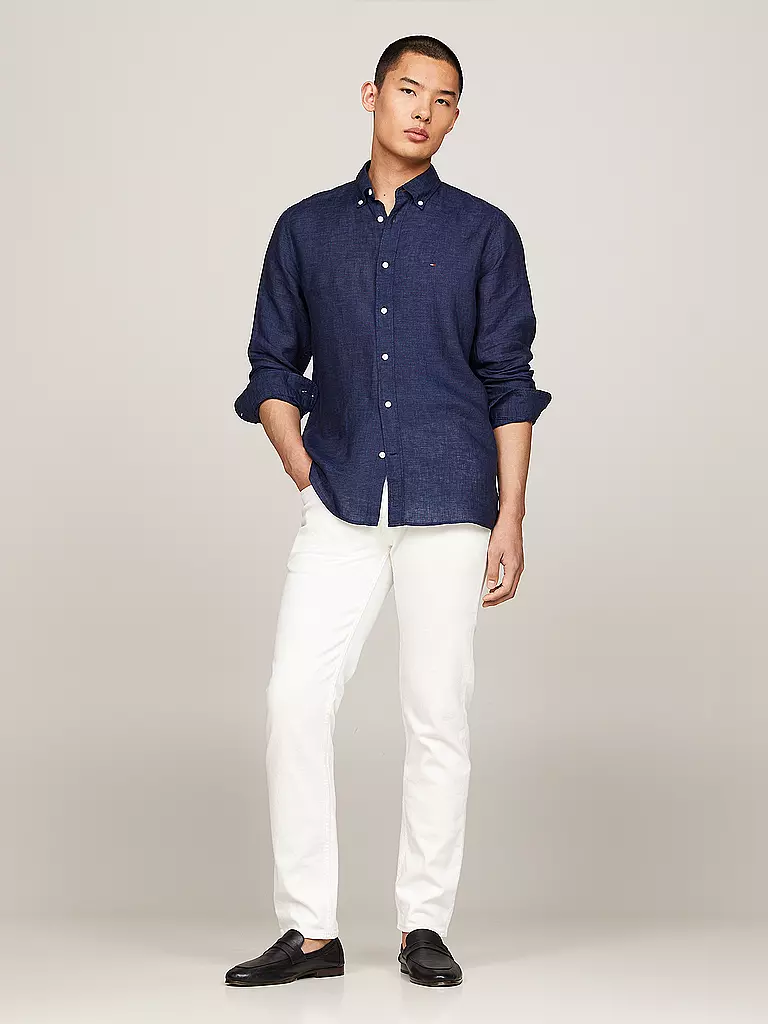 TOMMY HILFIGER | Leinenhemd | Blu