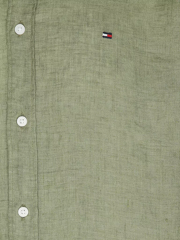 TOMMY HILFIGER | Leinenhemd | Oliva