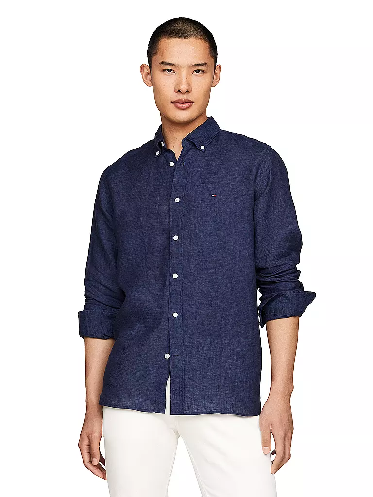 TOMMY HILFIGER | Leinenhemd | Blu