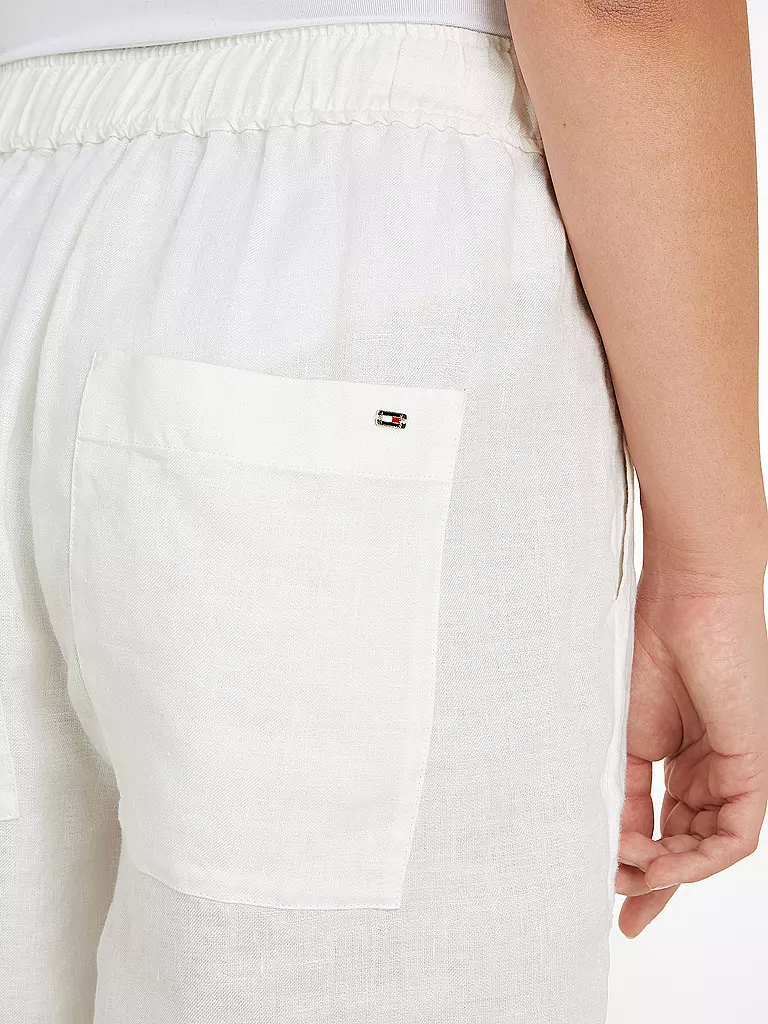 TOMMY HILFIGER | Leinenshorts | Bianco