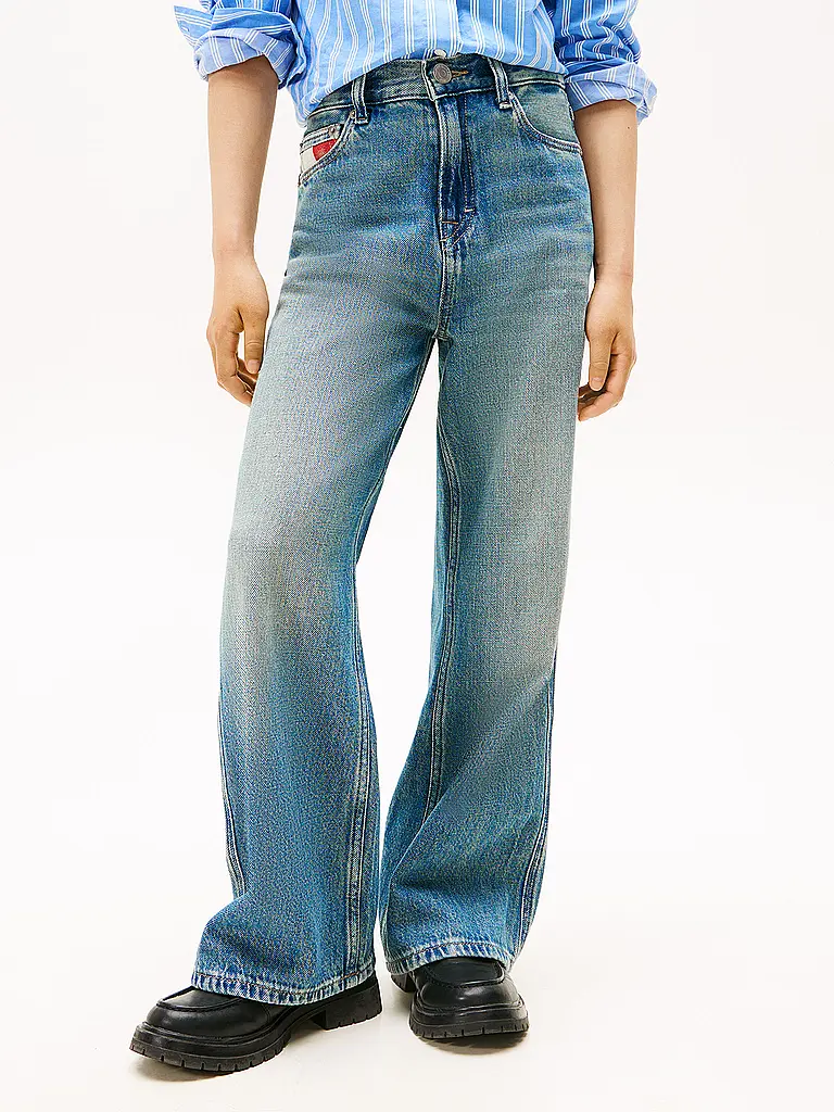 TOMMY HILFIGER | Mädchen Jeans Wide Fit  | Blu
