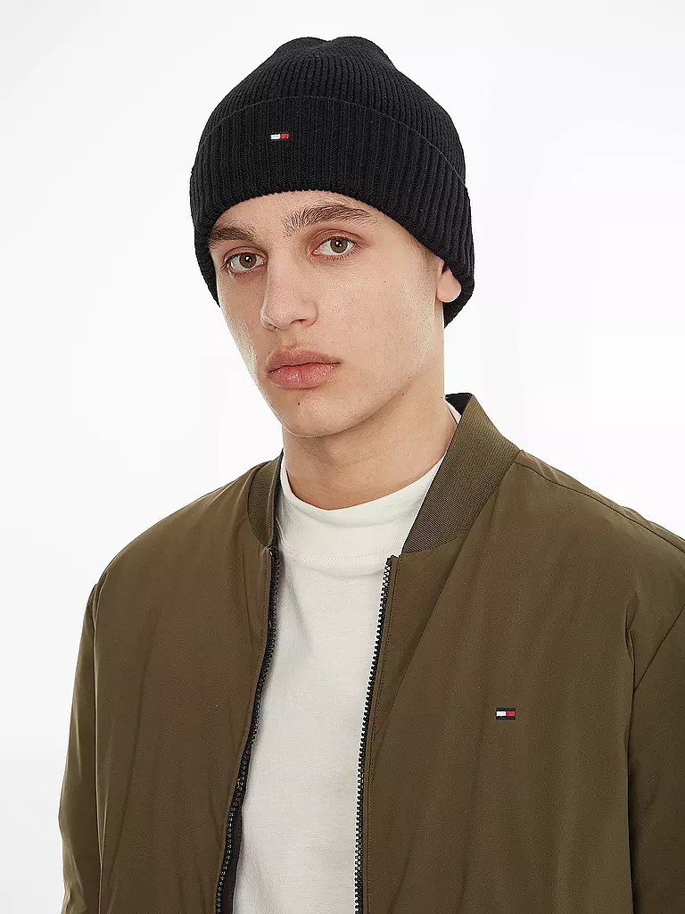TOMMY HILFIGER | Mütze - Haube ESSENTIAL  | Nero