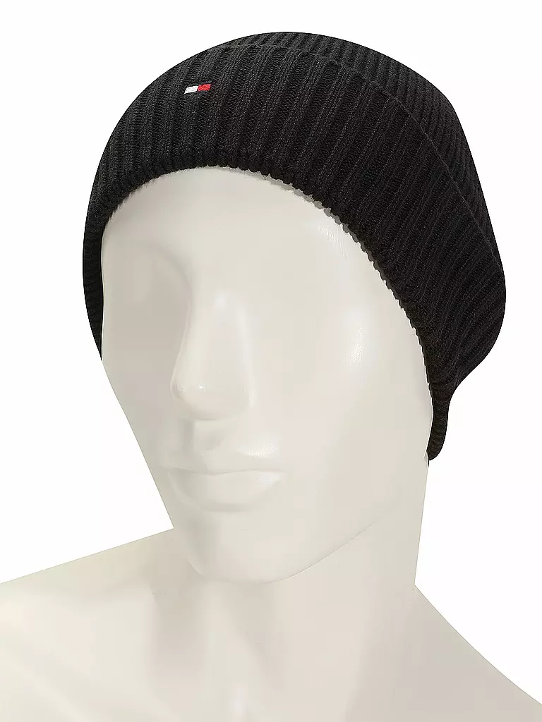 TOMMY HILFIGER | Mütze - Haube ESSENTIAL  | Nero