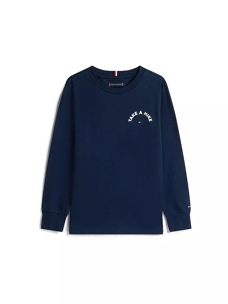 TOMMY HILFIGER | Maglietta a maniche lunghe da ragazzo | Blu scuro