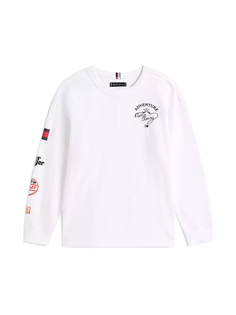 TOMMY HILFIGER | Maglietta a maniche lunghe da ragazzo | Bianco