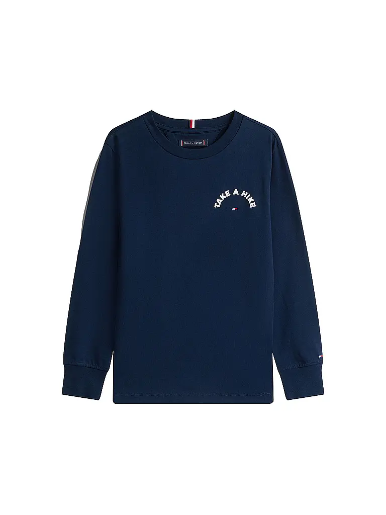 TOMMY HILFIGER | Maglietta a maniche lunghe da ragazzo | Blu scuro