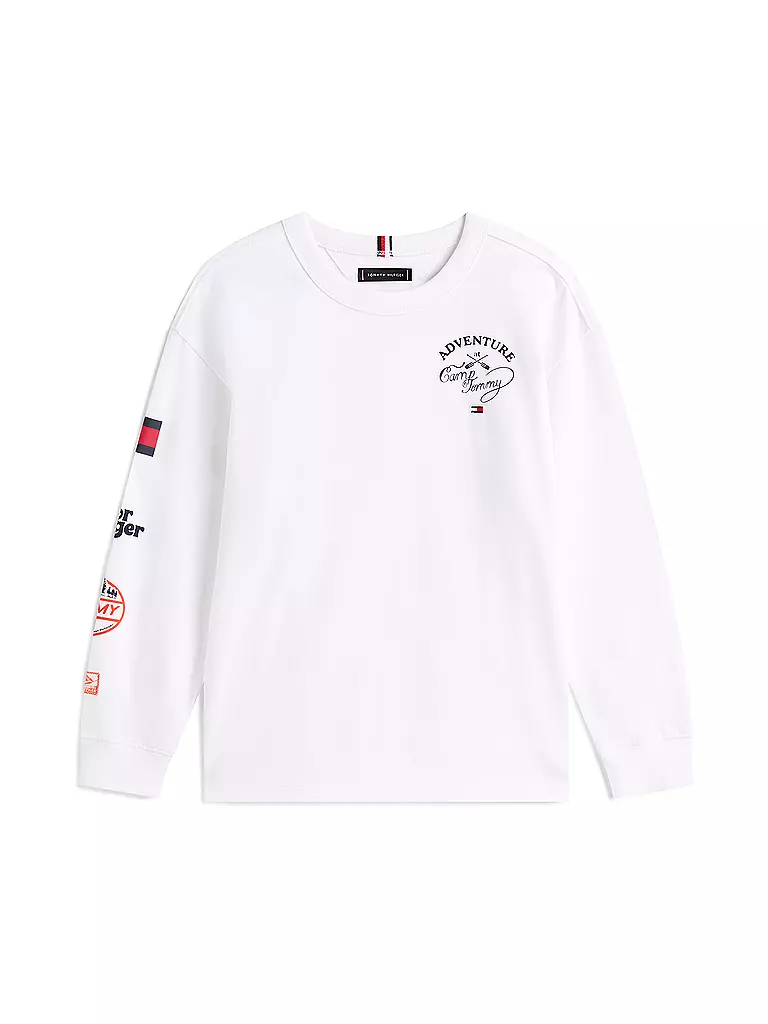 TOMMY HILFIGER | Maglietta a maniche lunghe da ragazzo | Bianco